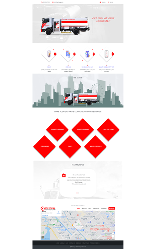 Wecharge Fulling India ecommerce website screenshot